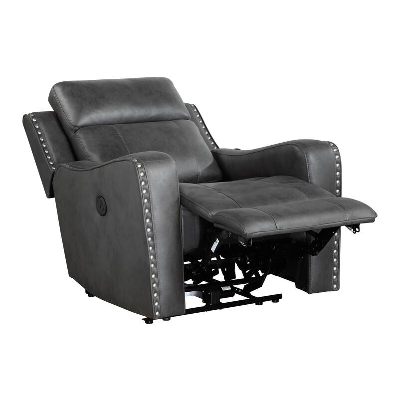 Rowan 36.5" Reclining Chair - Nailhead Trim, Removable Seat Back