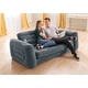 preview thumbnail 7 of 5, Intex Queen Size Inflatable Pull-Out Sofa Bed Sleep Away Futon Couch, Dark Gray