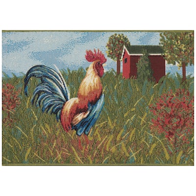 Liora Manne Esencia Rooster Farm Indoor/Outdoor Mat
