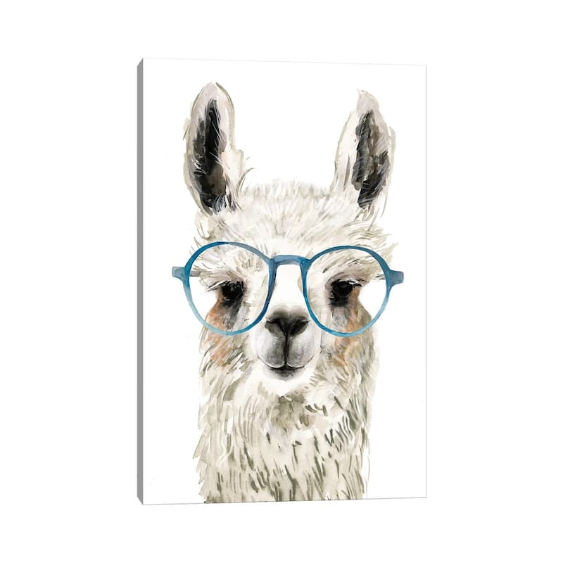iCanvas 'Hip Llama II' by Victoria Borges Gallery-wrapped Canvas Print