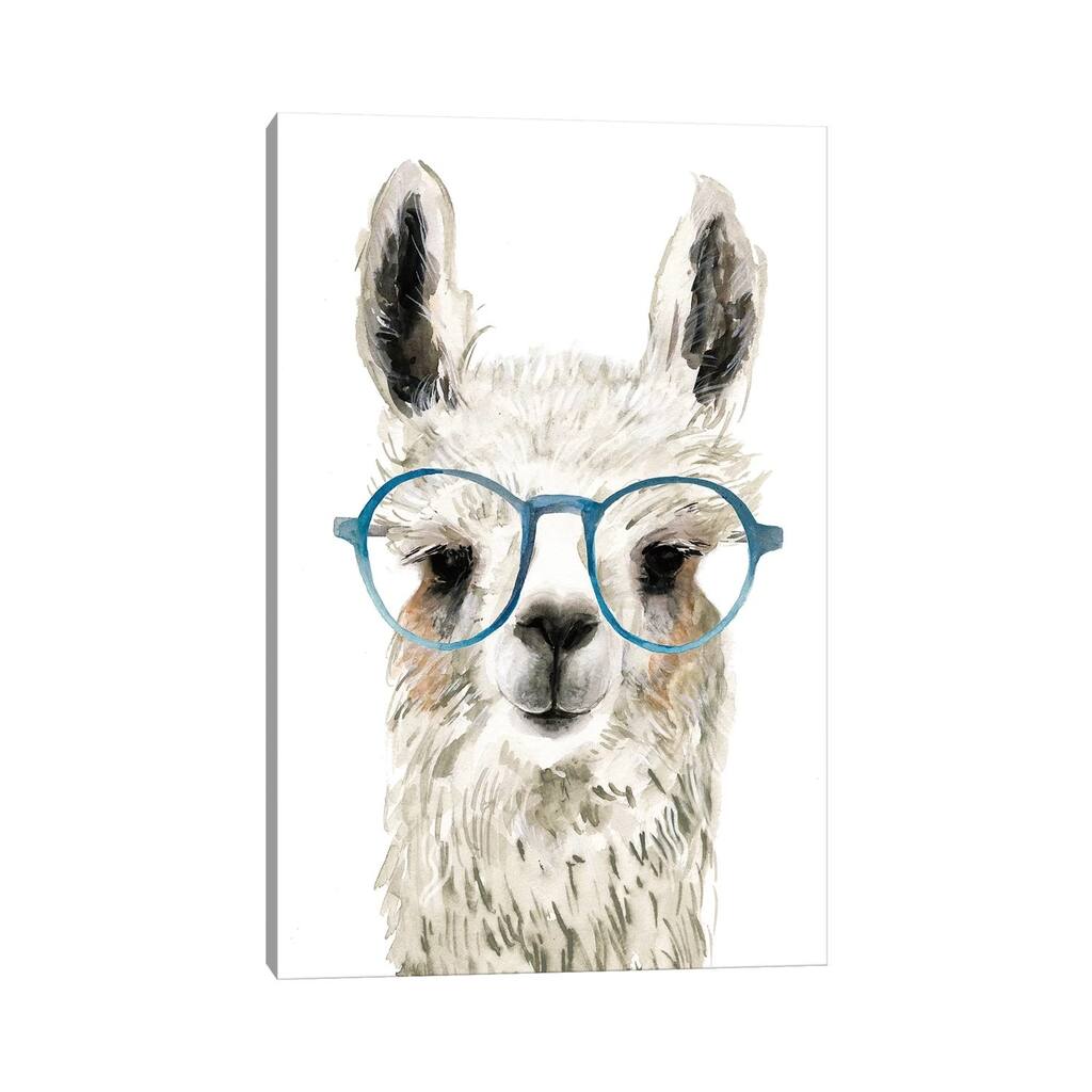 iCanvas 'Hip Llama II' by Victoria Borges Gallery-wrapped Canvas Print