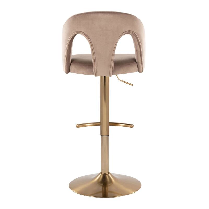 Ava Upholstered Adjustable Barstool - Set of 2