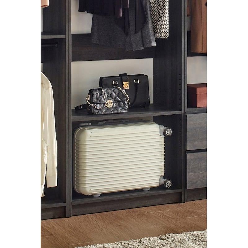 Prosper Gray Freestanding Walk in Wood Closet System
