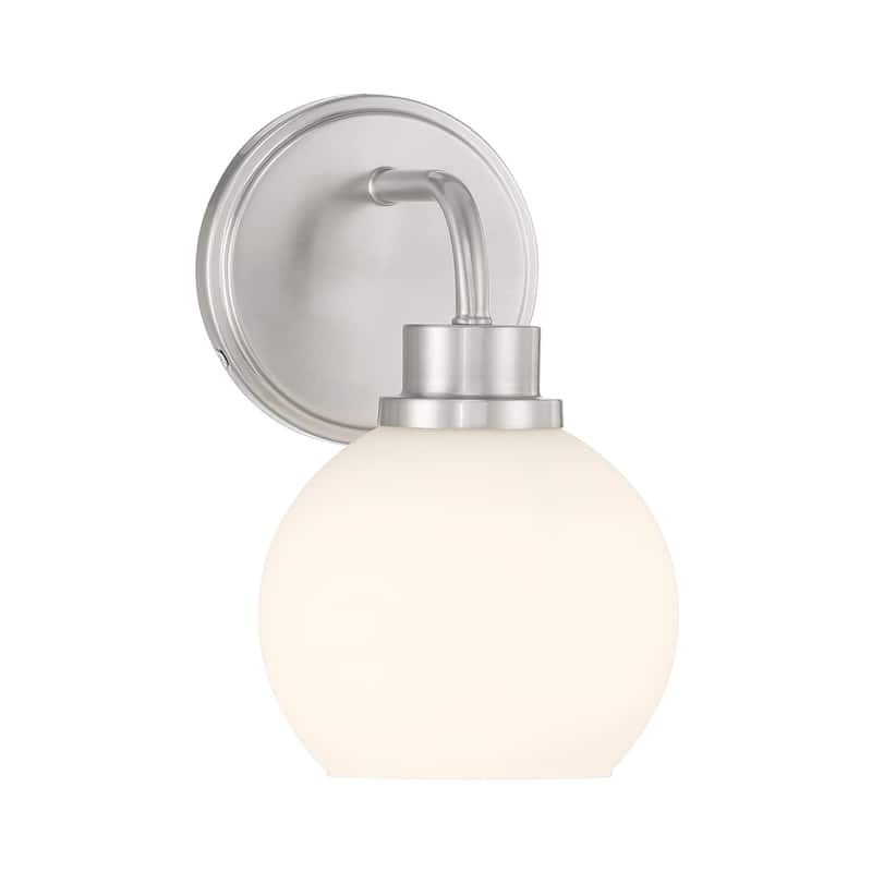 Bellevue SHWS26756 Meridian 10" Tall Bathroom Sconce with Opal Glass