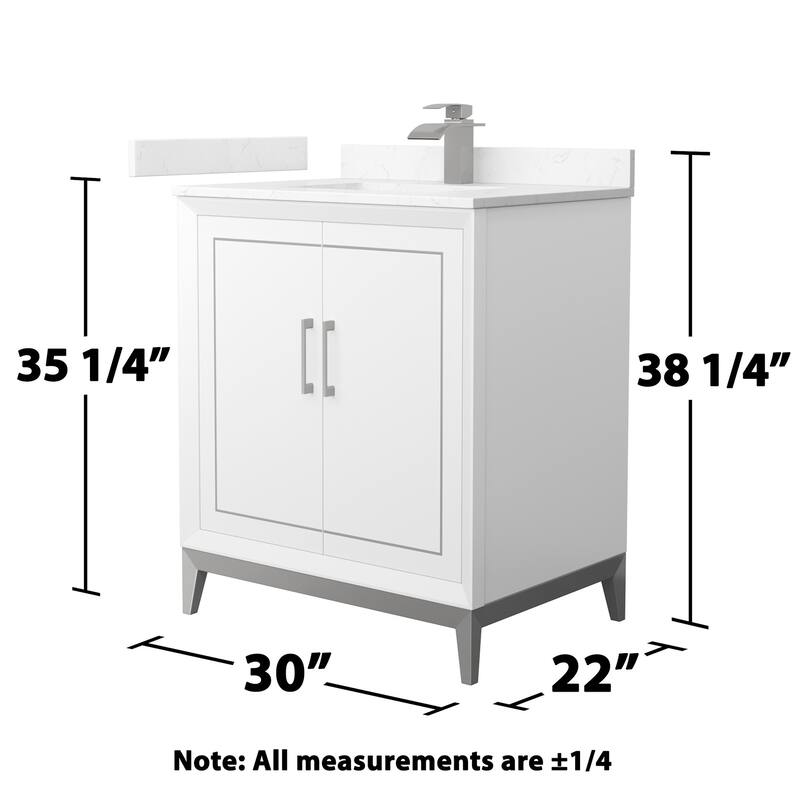 Wyndham Collection WCH515130S-VCA-UNSMXX Marlena 30" Free Standing