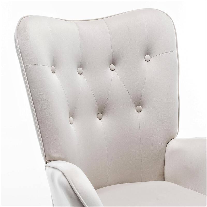 Kreedence 26.38" W Microfiber Accent Chair with Wing Back Design