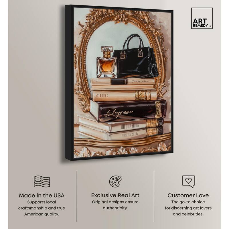 Elegant Glam by the Mirror Canvas by Art Remedy