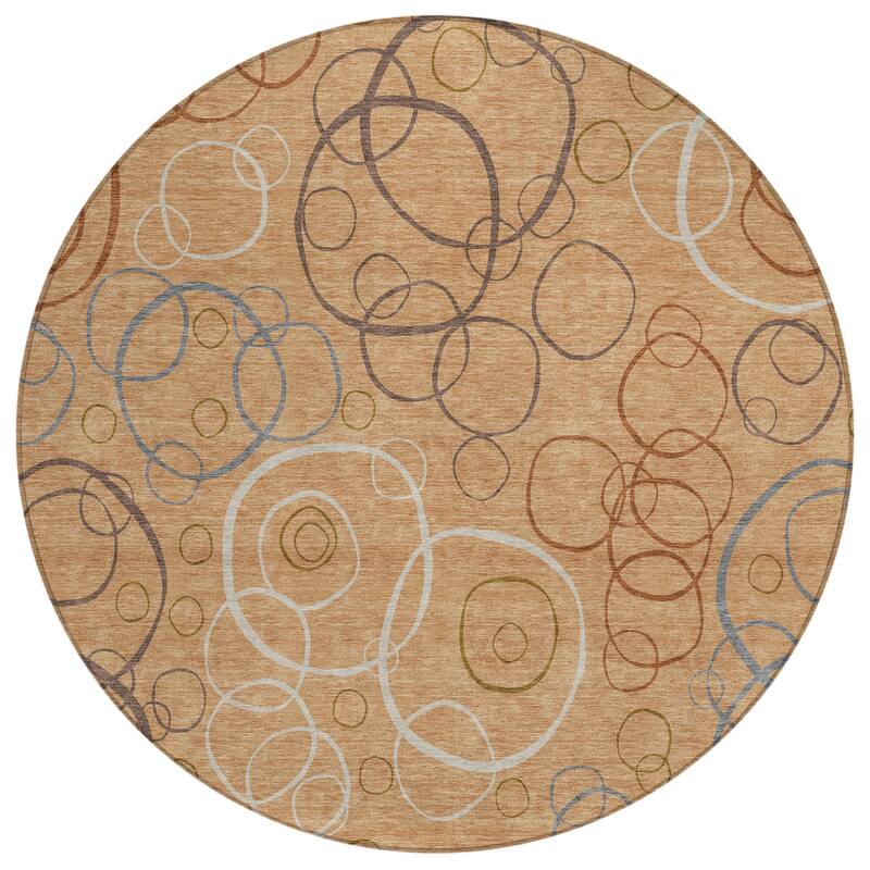 Machine Washable Indoor/ Outdoor Contemporary Nexus Chantille Rug