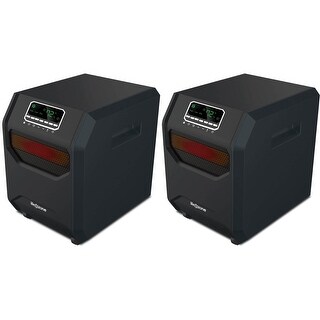 Lifesmart 4-Element Quartz Infrared Portable Electric Room Heaters (2 Pack) - 10.87