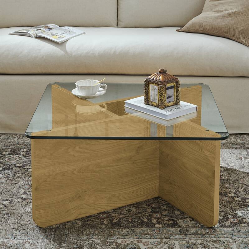Mid-Century Modern Coffee Table with Sturdy Construction and Versatile Use