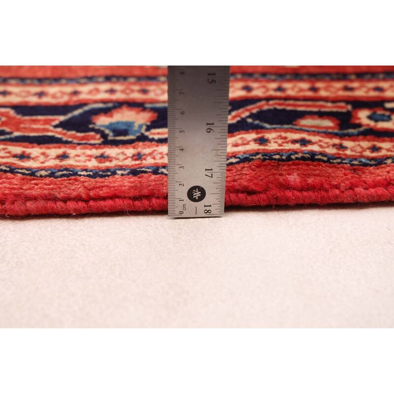 ECARPETGALLERY Hand-knotted Andelz Red Wool Rug - 3'0 x 13'0