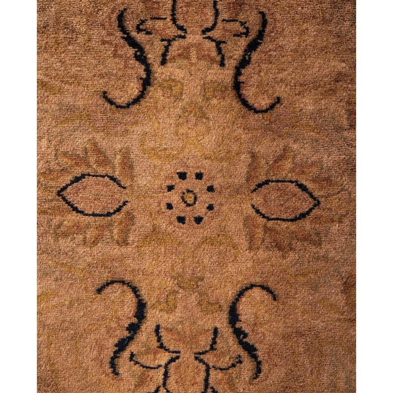 Overdyed One-of-a-Kind Hand-Knotted Area Rug - Brown - 2' 7" x 12' 7"