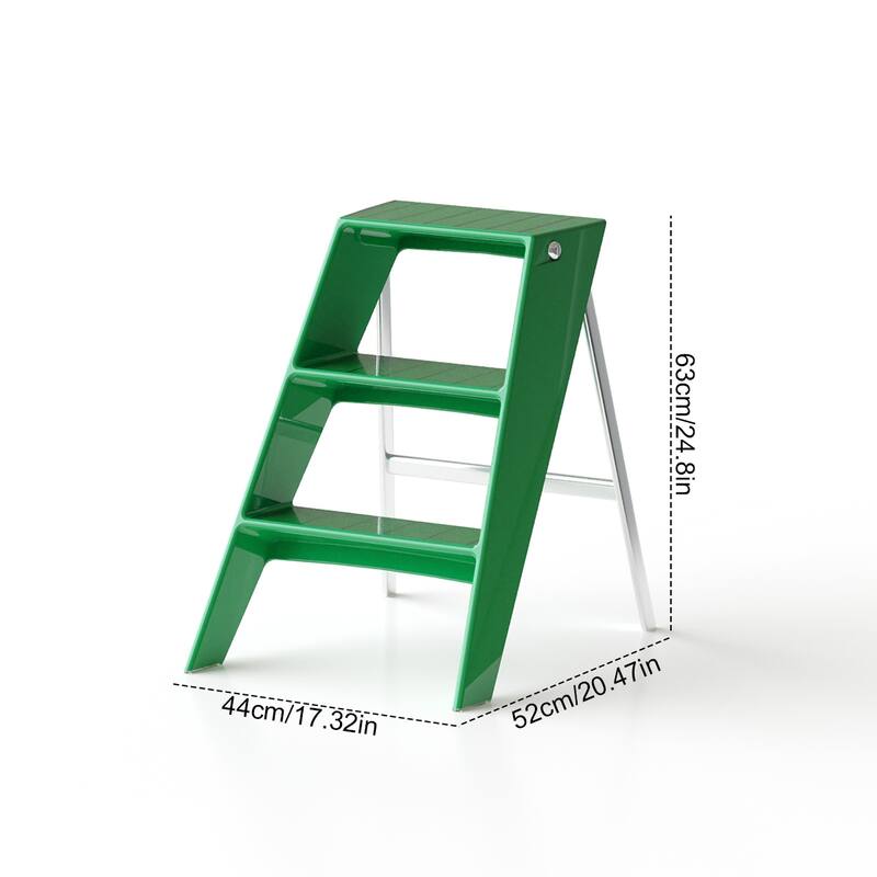 Home folding ladder frame indoor multi-functional thick folding ladder stool simple creative anti-slip edge table ladder frame