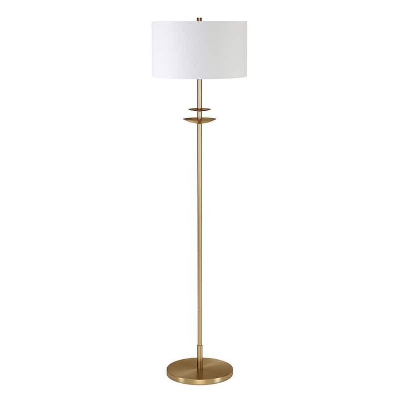 Avery 63" Tall Floor Lamp with Fabric Shade