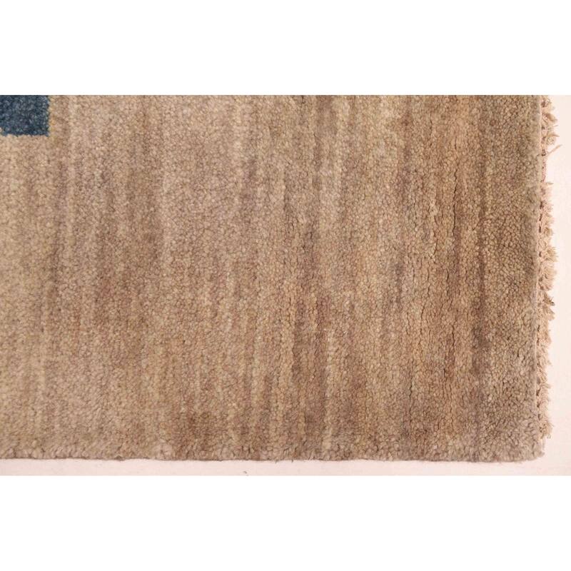 ECARPETGALLERY Hand-knotted Peshawar Ziegler Light Khaki Wool Rug - 5'0 x 6'9