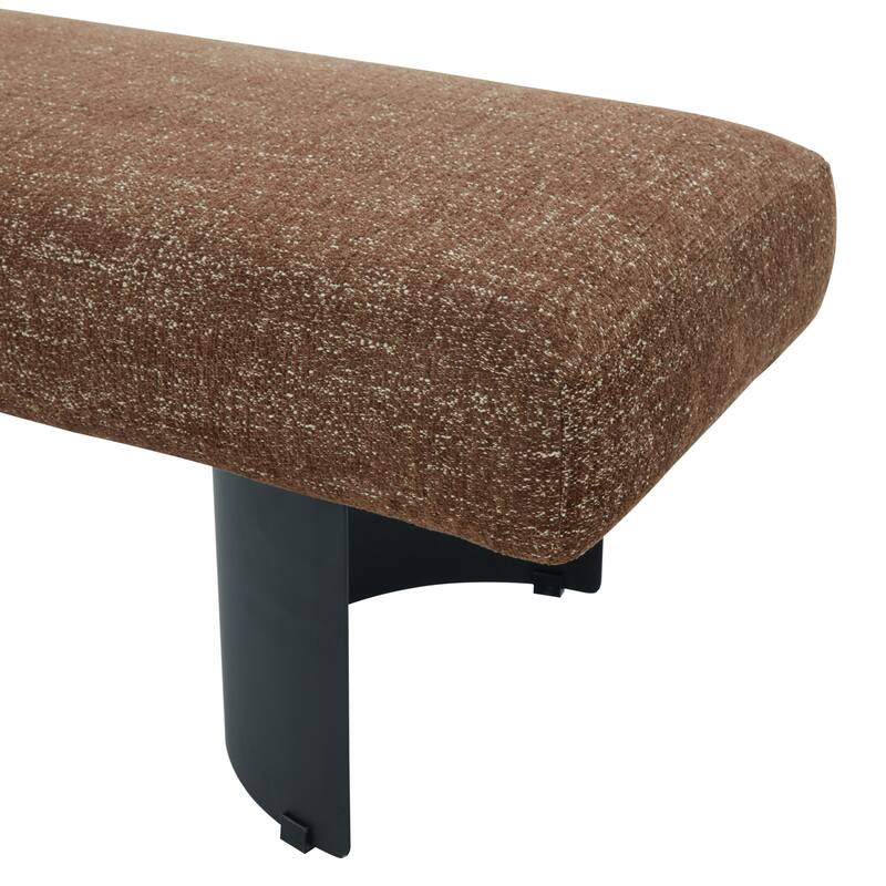 SAFAVIEH Couture Raelee Metal Legs Bench - 63"W x 17"D x 16'H