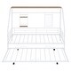 preview thumbnail 36 of 52, Metal House Bed with Trundle, Sturdy House Shaped Bedframe w/Built-in Shelf & Grid for Kids Bedroom, Dorm, No Box Spring Needed