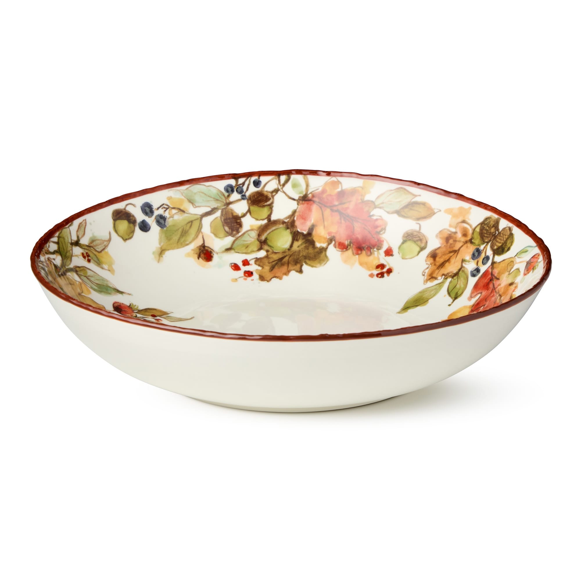 Certified International Autumn Meadows Serving Bowl 13in x 3in - 13" L x 13" W x 3" H