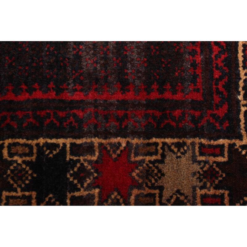 ECARPETGALLERY Hand-knotted Teimani Dark Navy Wool Rug - 2'11 x 5'0
