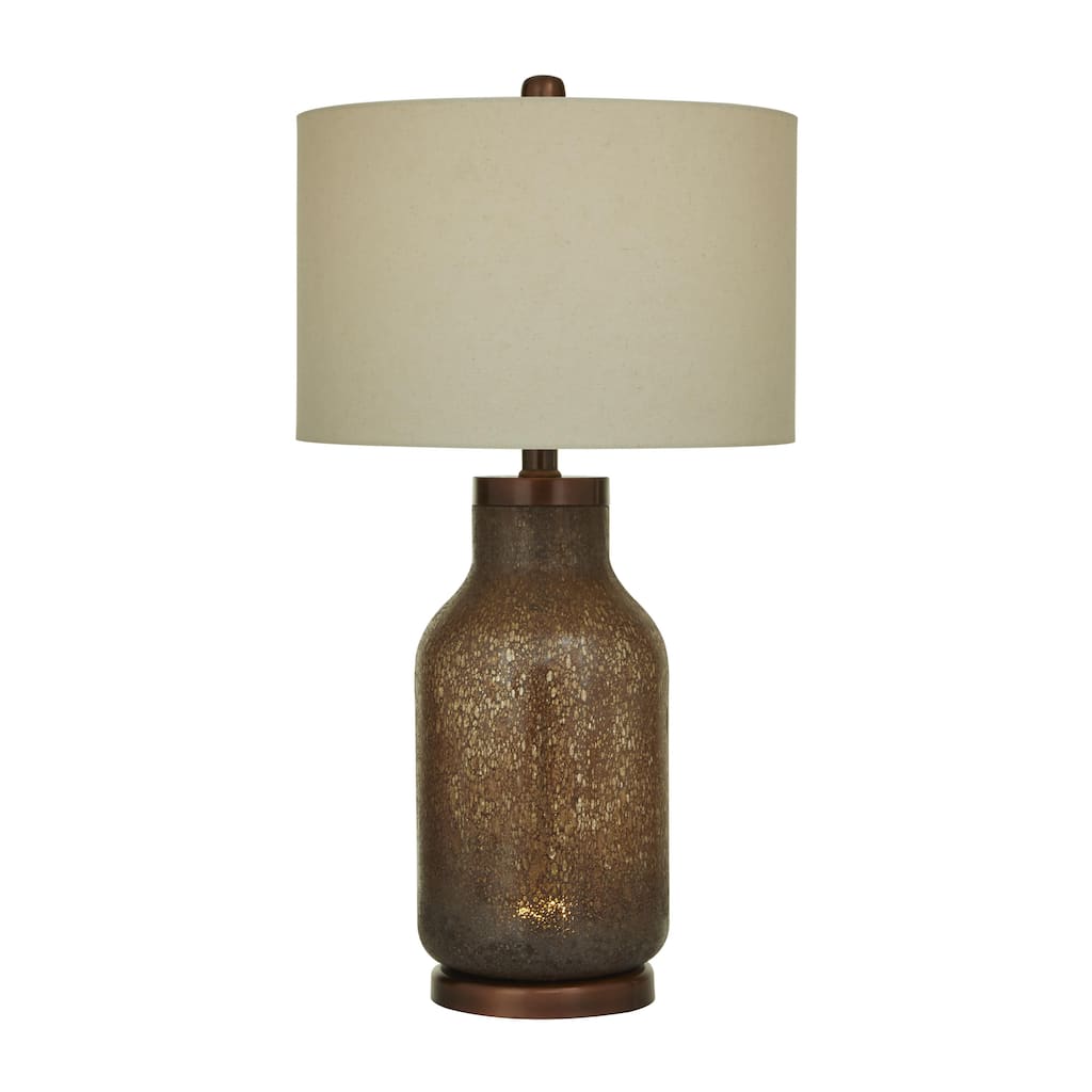 Glass Speckled Room Table Lamp - Brown - Roche River Decor