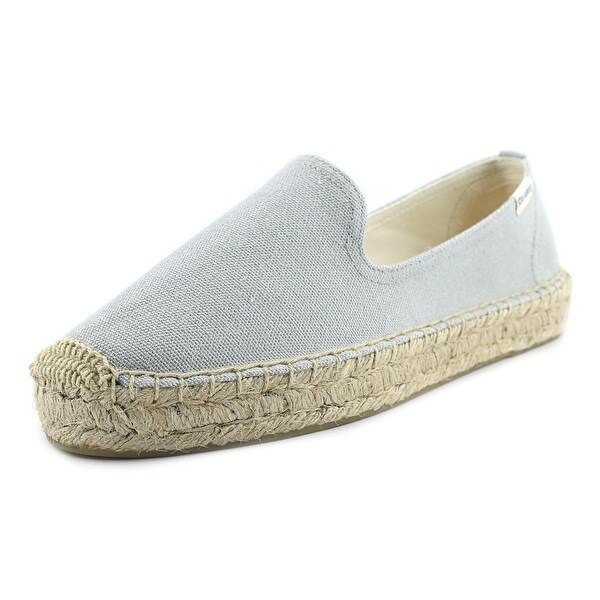 soludos canvas platform smoking slipper