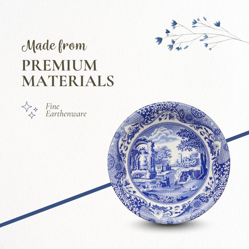 Spode Blue Italian Ascot Cereal Bowl - 8-Inch