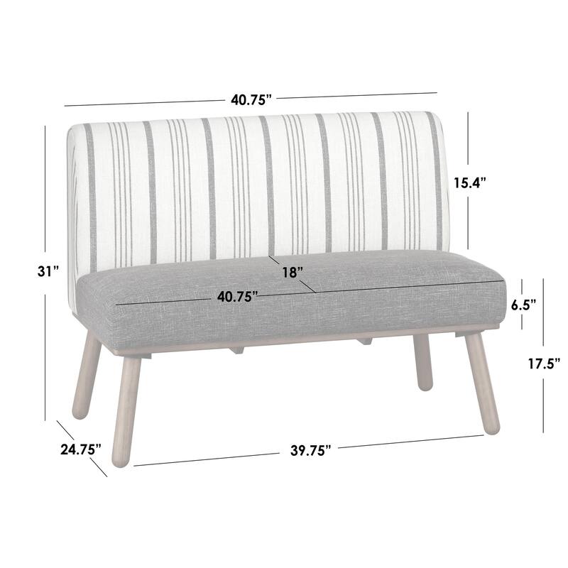Lifestorey Gather Upholstered Loveseat