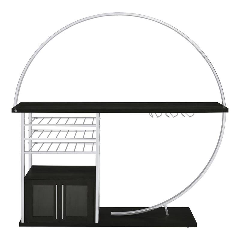 Casey 2-Door Circular LED Home Bar