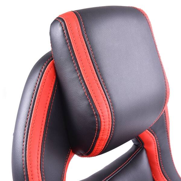 Shop Costway Pu Leather High Back Racing Style Bucket Seat Head