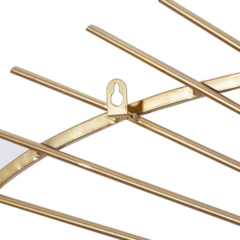 Metal Starburst Handmade Wall Mirror - Gold - CosmoLiving by Cosmopolitan