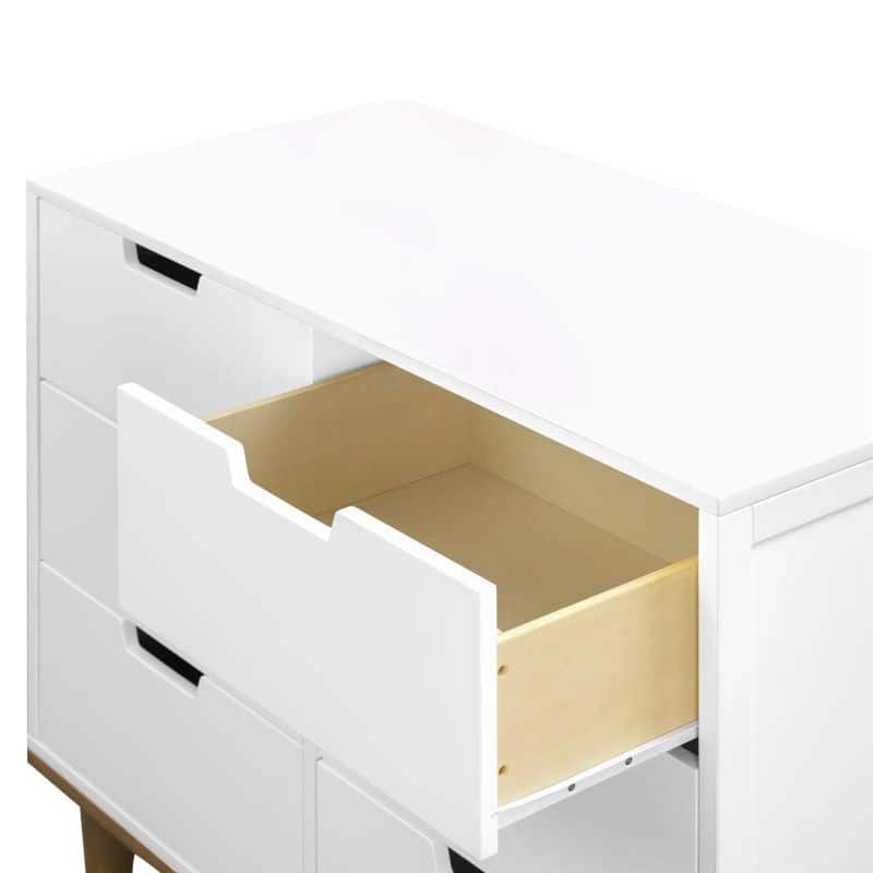 Modern Mid-Century Style Dresser Chest Wood Finish