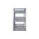 preview thumbnail 17 of 56, Rubber Wood Detachable Triple Twin Bunk Bed with Two Built-in Ladders,Guardrails,Kids and Baby