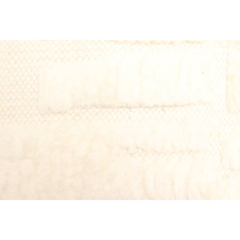 ECARPETGALLERY Hand-knotted Tangier Cream Wool Rug - 4'11 x 7'9