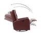 preview thumbnail 39 of 45, Jordano Genuine Leather Recliner with Metal Base by HULALA HOME