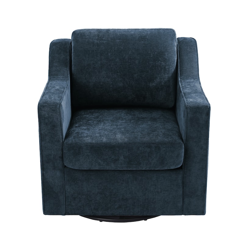 30" W Modern Accent Swivel Chair Comfy Upholstered Armchair Set of 2