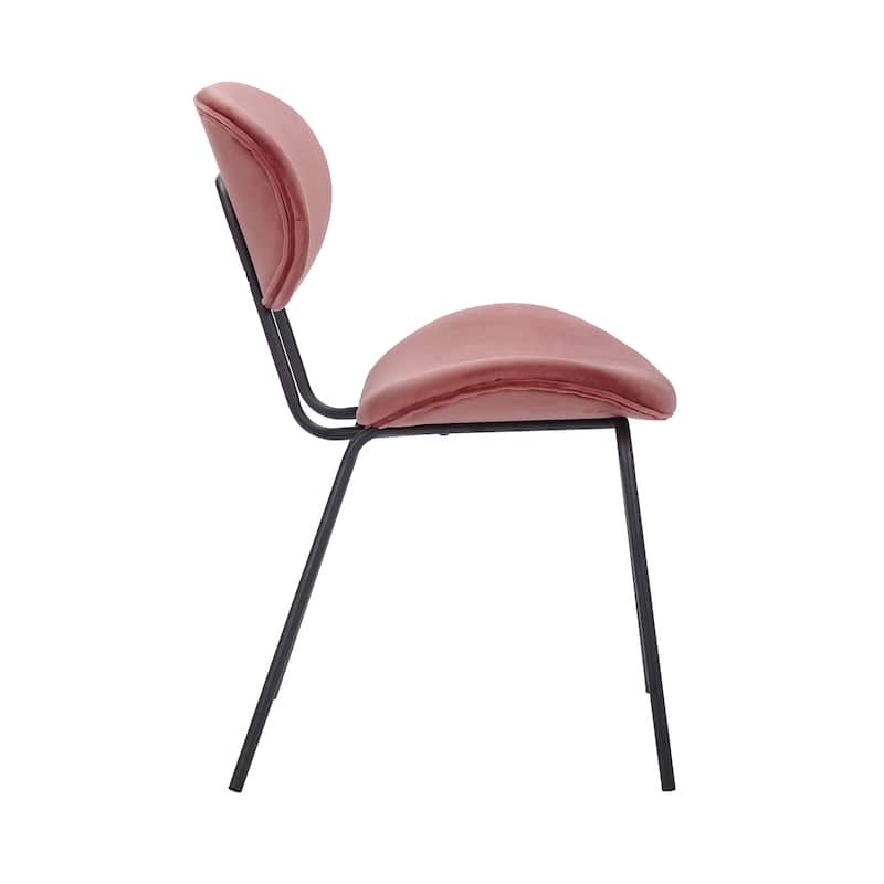 Porthos Home Brody Dining Chairs Set of 2, Velvet Upholstery, Iron legs