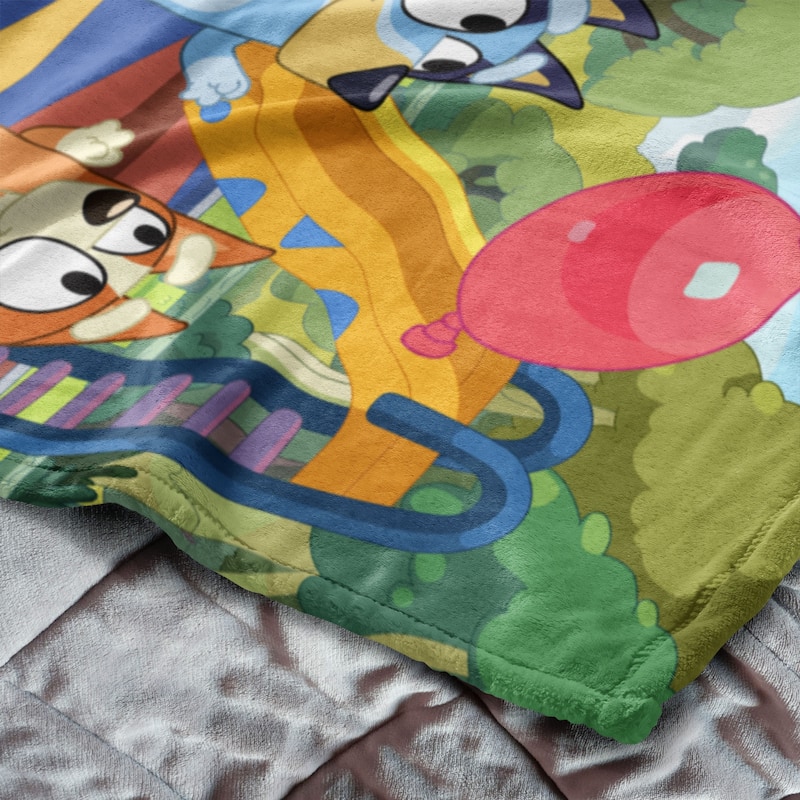 Bluey Balloon Girls Silk Touch Throw Blanket