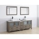 preview thumbnail 3 of 51, Vanity Art 84" Double Sink Bathroom Vanity Set with Engineered Marble Top and Free Mirrors