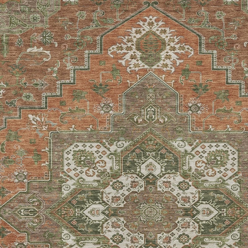 HomeRoots Oriental Traditional Rectangle Outdoor Rug