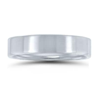 5mm Flat Comfort Fit Wedding Band in 950 Platinum