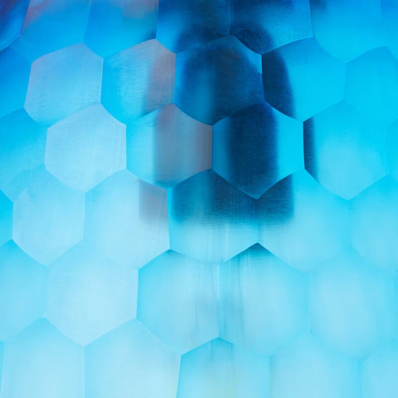 Beverly River of Goods Black Metal and Blue Hand-Blown Glass Globe 7-Inch Pendant Light with Adjustable Hanging Cord