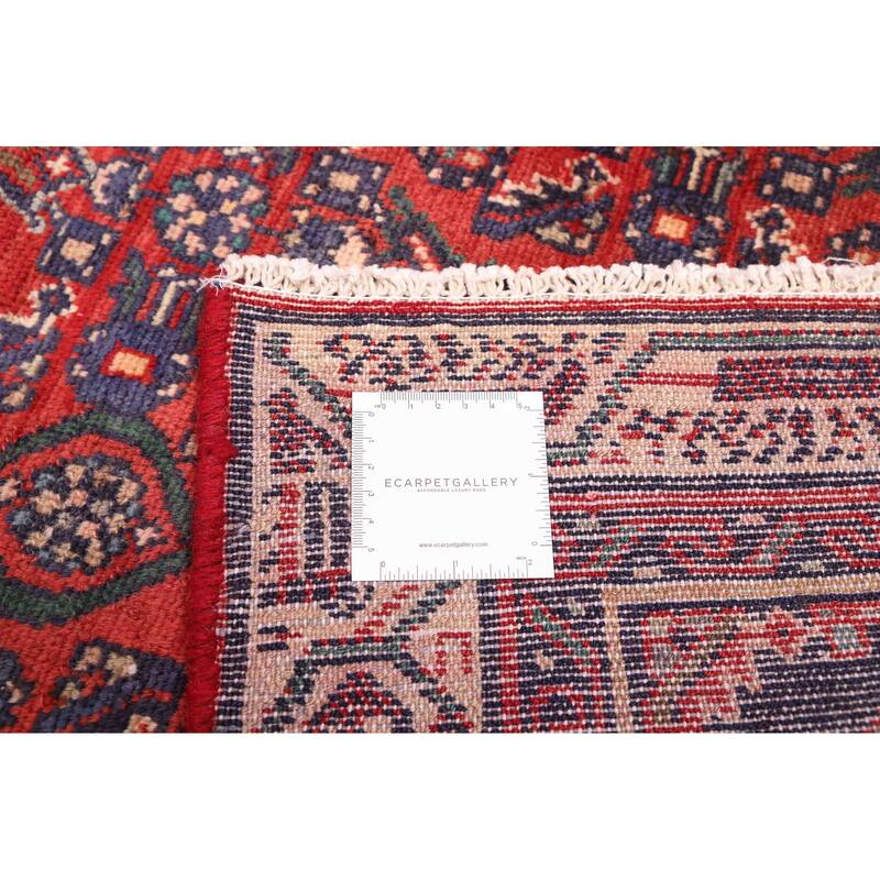 ECARPETGALLERY Hand-knotted Andelz Red Wool Rug - 3'5 x 10'0