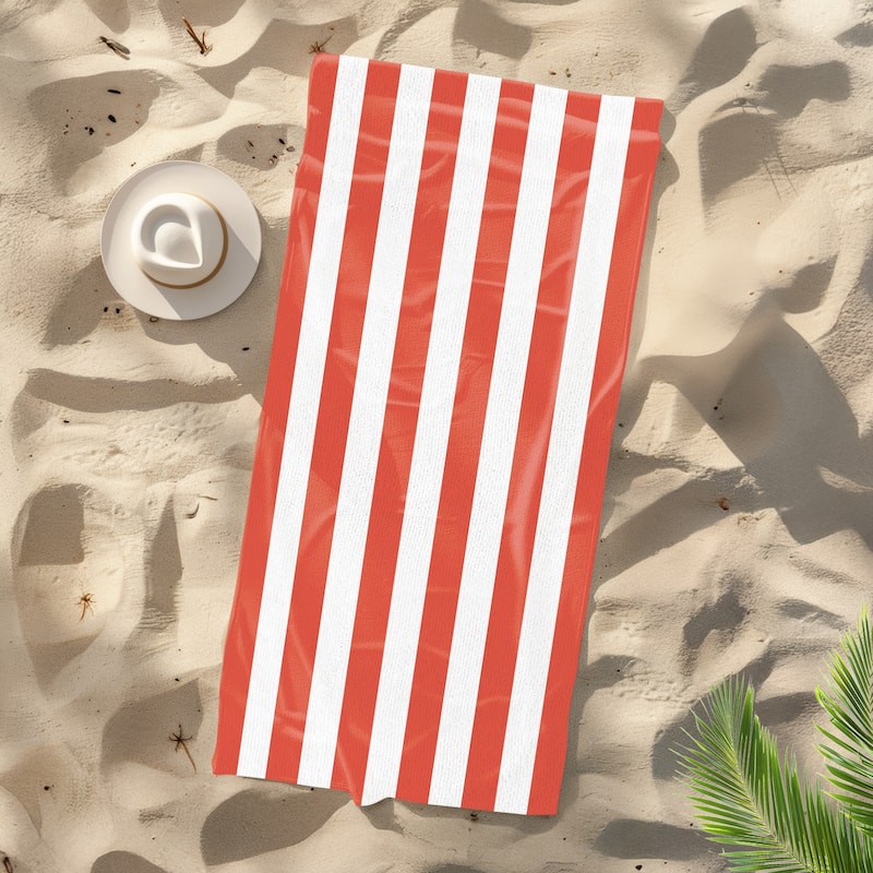 Large Cabana Stripe Beach Towel 30"x60", 35"x70"