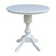 preview thumbnail 15 of 24, 36" Round Top Pedestal Table Counter Height - White