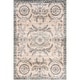 preview thumbnail 14 of 19, Nuloom Kirsi Vintage Medallions SplashGuard Machine Washable Area Rug