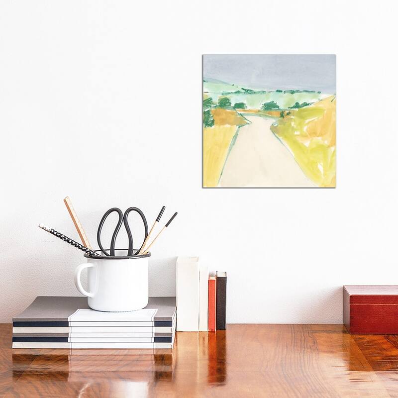 iCanvas "Country Road Sketch II" by Victoria Barnes Canvas Print - 12x12x1.5