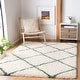 preview thumbnail 14 of 135, SAFAVIEH Hudson Shag Estella Diamond Trellis 2-inch Thick Rug 3' x 5' - Ivory/Green