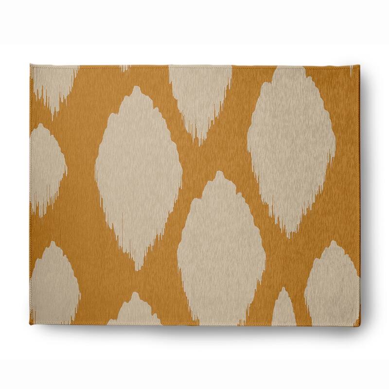 Web of Ikat Soft Chenille Rug - 8' x 10' - Gold
