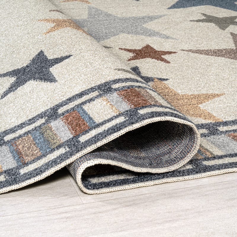 JONATHAN Y Dila Geometric Striped Area Rug