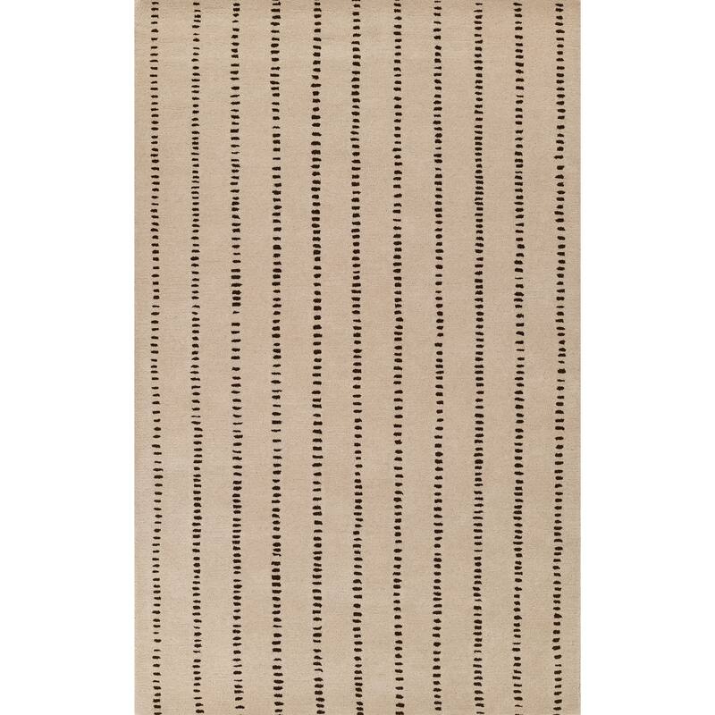 Momeni Simba Striped Wool Area Rug - 2' X 3' - Ivory - Runner/Rectangle